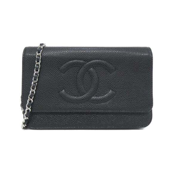 CHANEL Handbags - CHANEL Authentic Black Wallet
